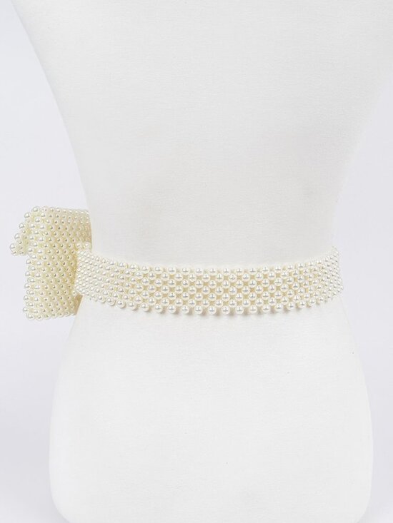 Handmade Faux Pearl Belt Bag main image 5